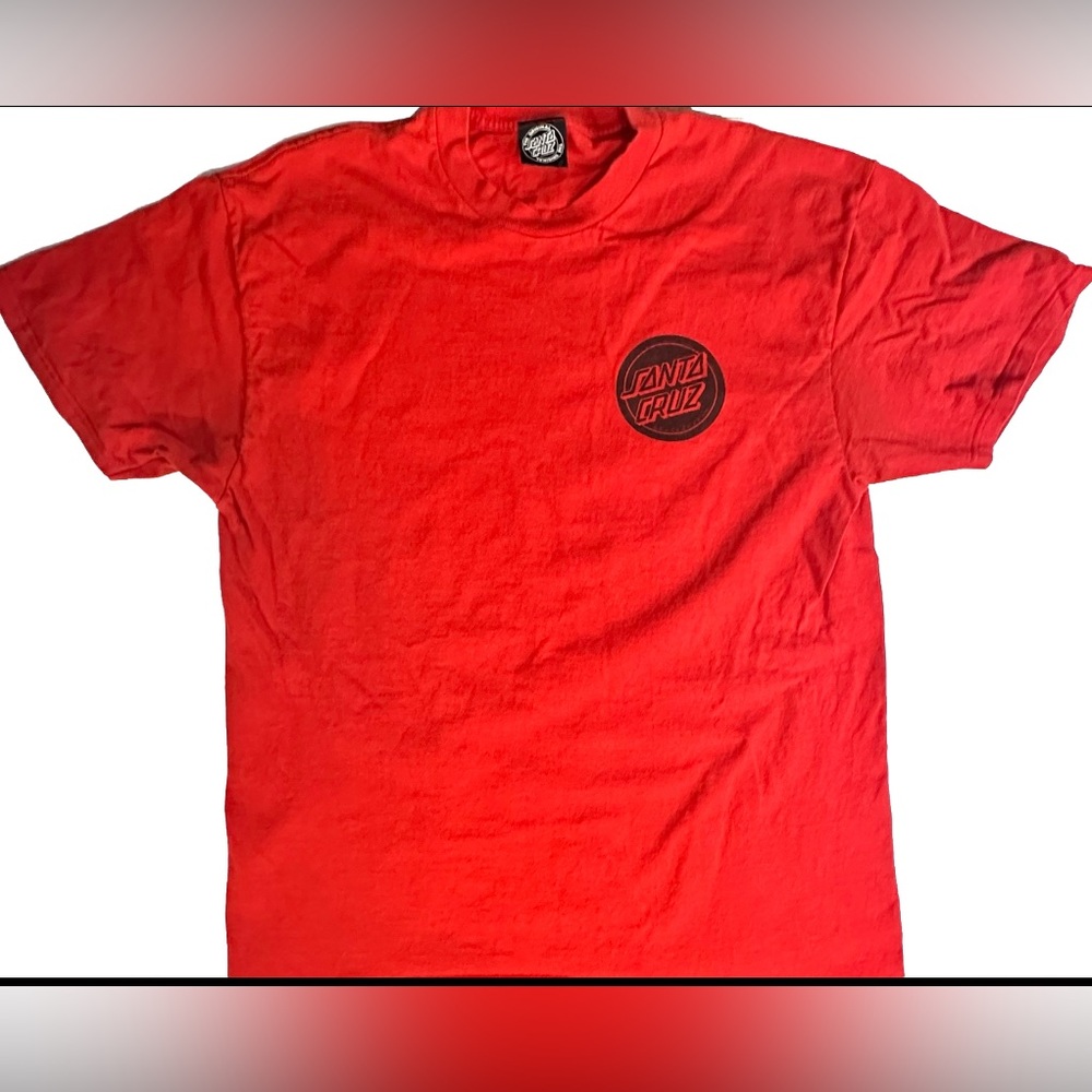 Santa Cruz Logo Men’s Shirt Red Size‎ 41 Inches. Pre-owned